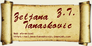 Željana Tanasković vizit kartica